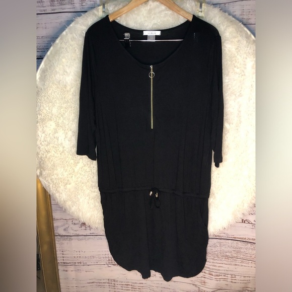 VENUS Black Dress with Gold Zipper Detail NWOT Multiple sizes - Picture 10 of 16